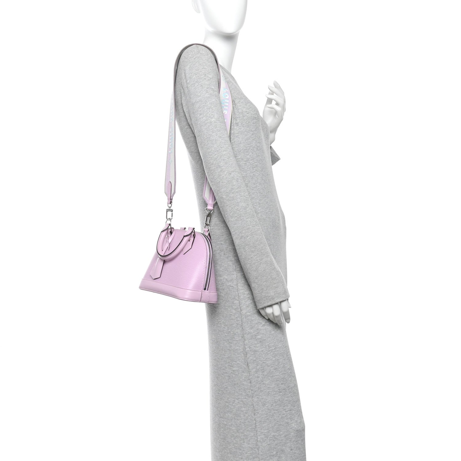 Louis Vuitton Epi Jacquard Alma BB Light Pink 2 of 10