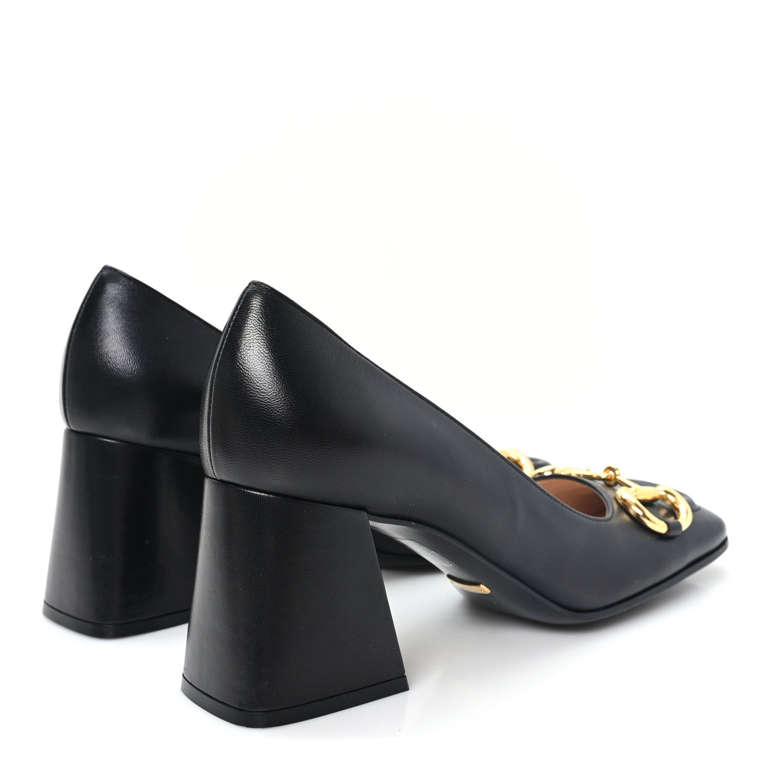 Gucci Malaga Kid Horsebit 75mm Pumps 38 Black 5 of 11