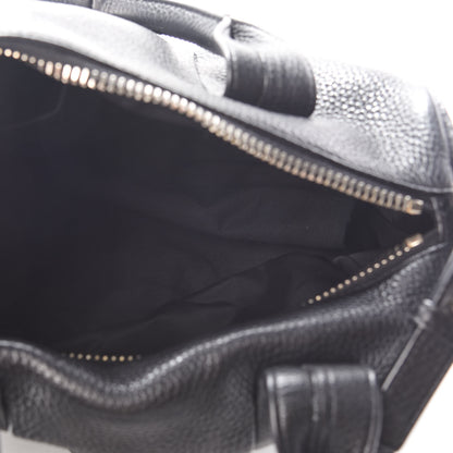 Alexander Wang Pebbled Lambskin Rocco Black Pale Gold Hardware 4 of 7