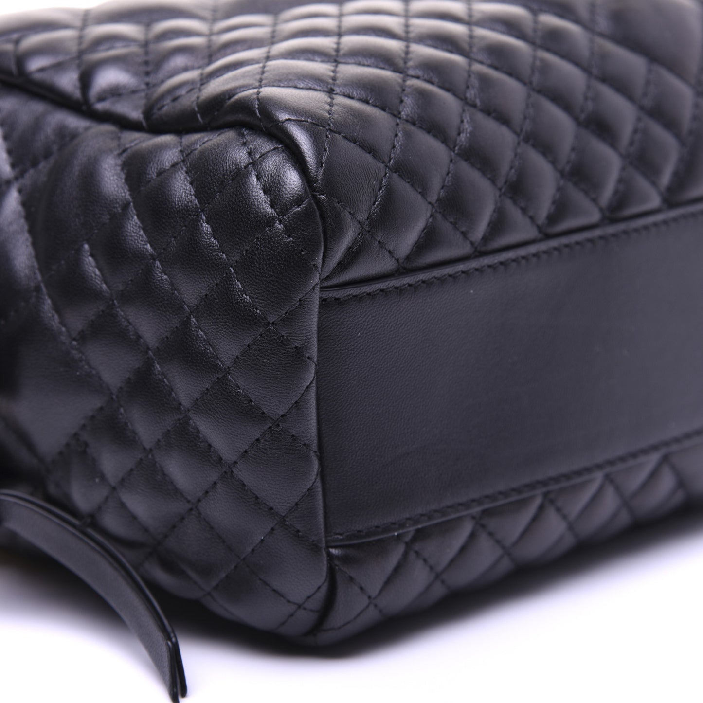 Nappa Quilted Icon Bowler Bag Black