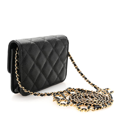Chanel Caviar Quilted Miss Coco Clutch With Chain Black 3 of 12