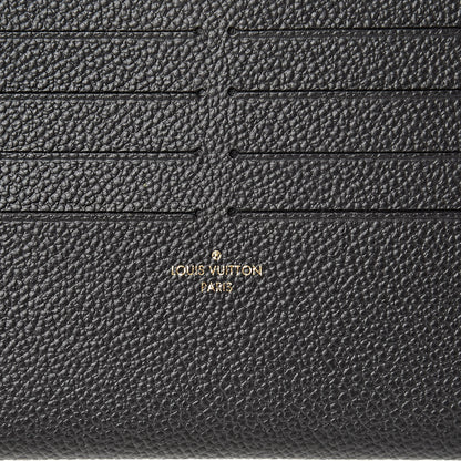 Louis Vuitton Calfskin Felicie Chain Wallet Card Holder Insert Black 6 of 6