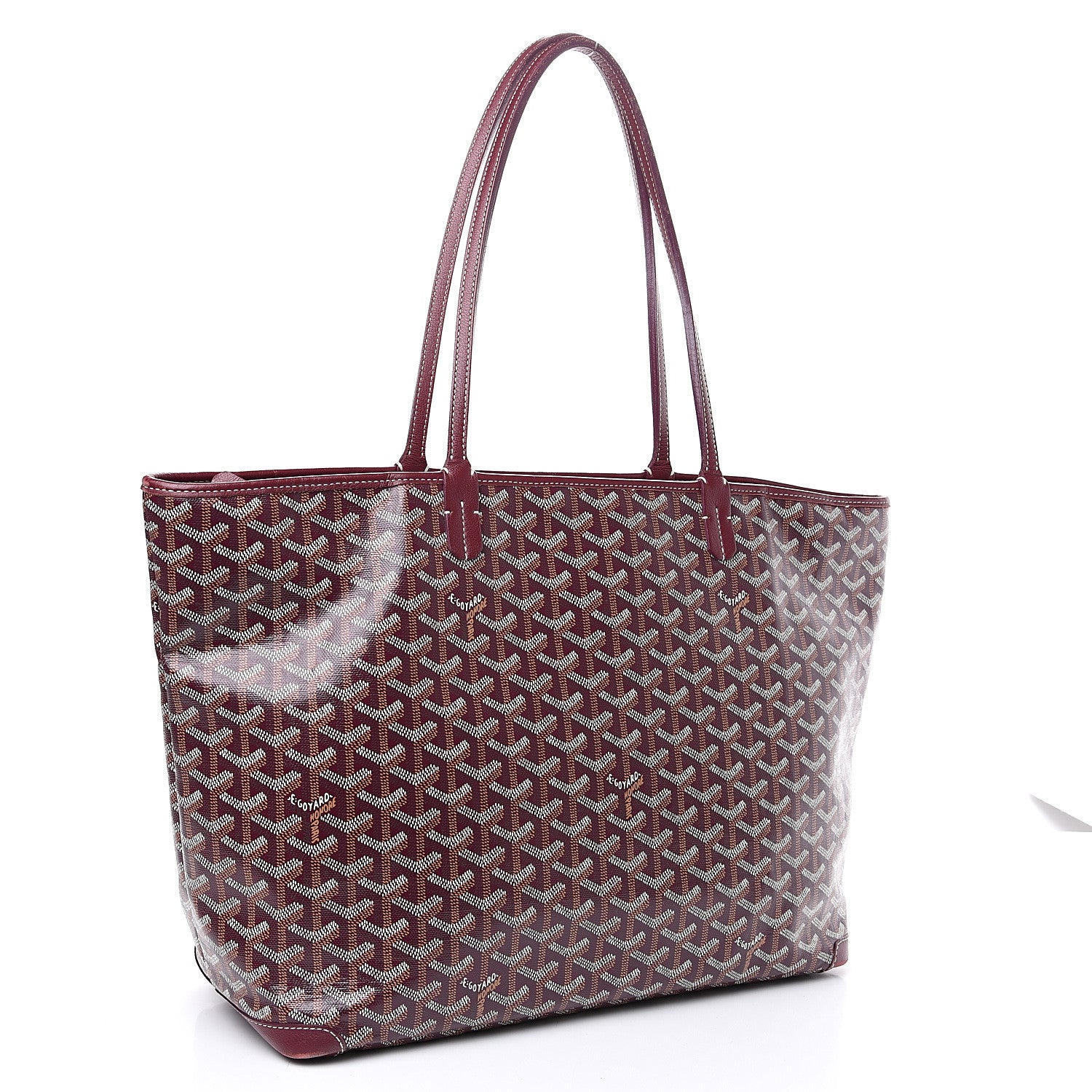 Goyard Goyardine Artois MM Burgundy 2 of 13