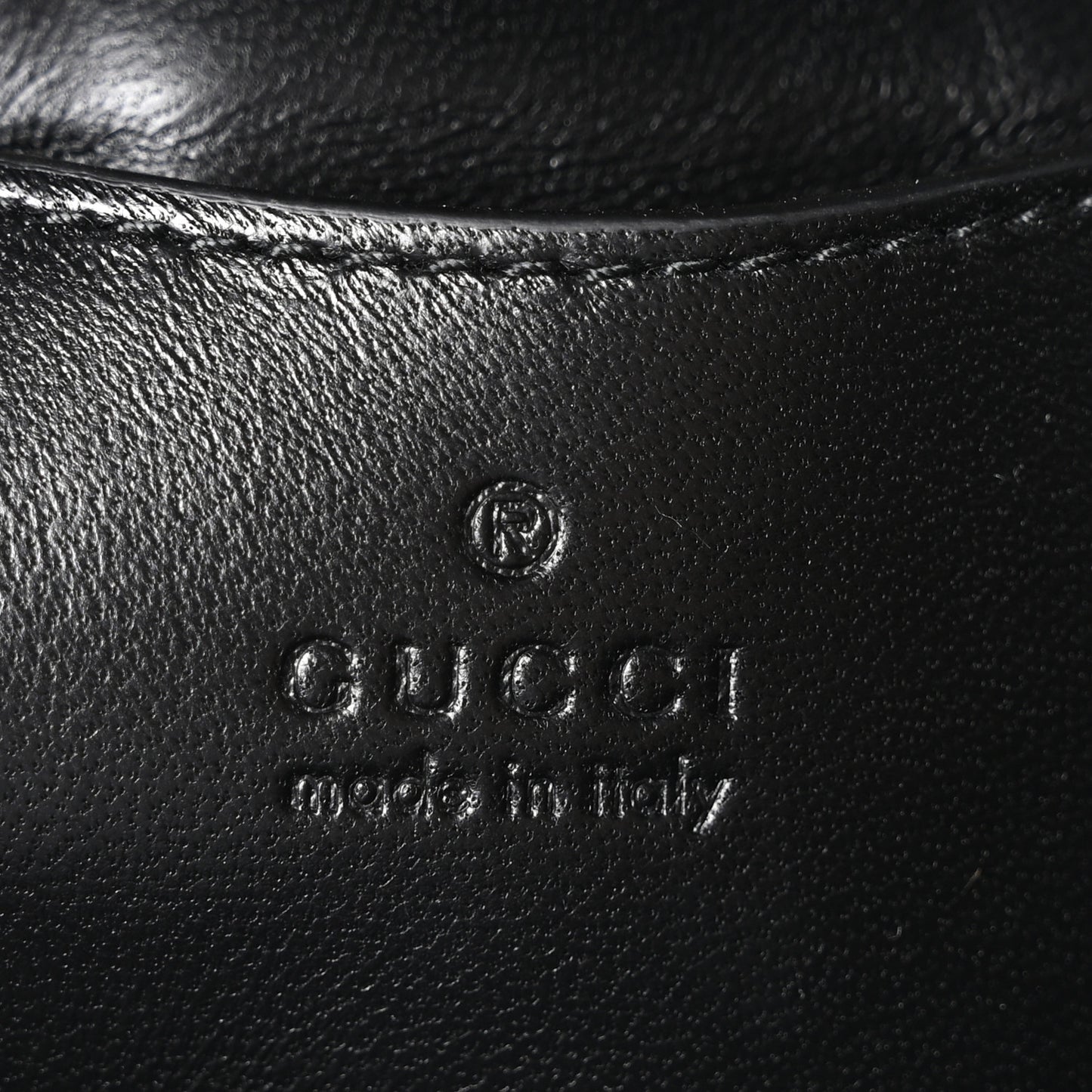 Lambskin Embossed Mini GG Milano Top Handle Shoulder Bag Black
