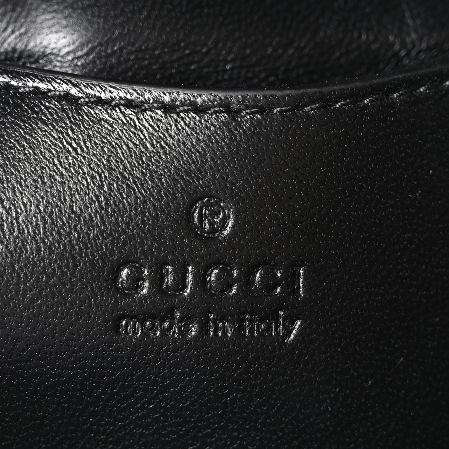 Gucci Lambskin Embossed Mini GG Milano Top Handle Shoulder Bag Black 6 of 10