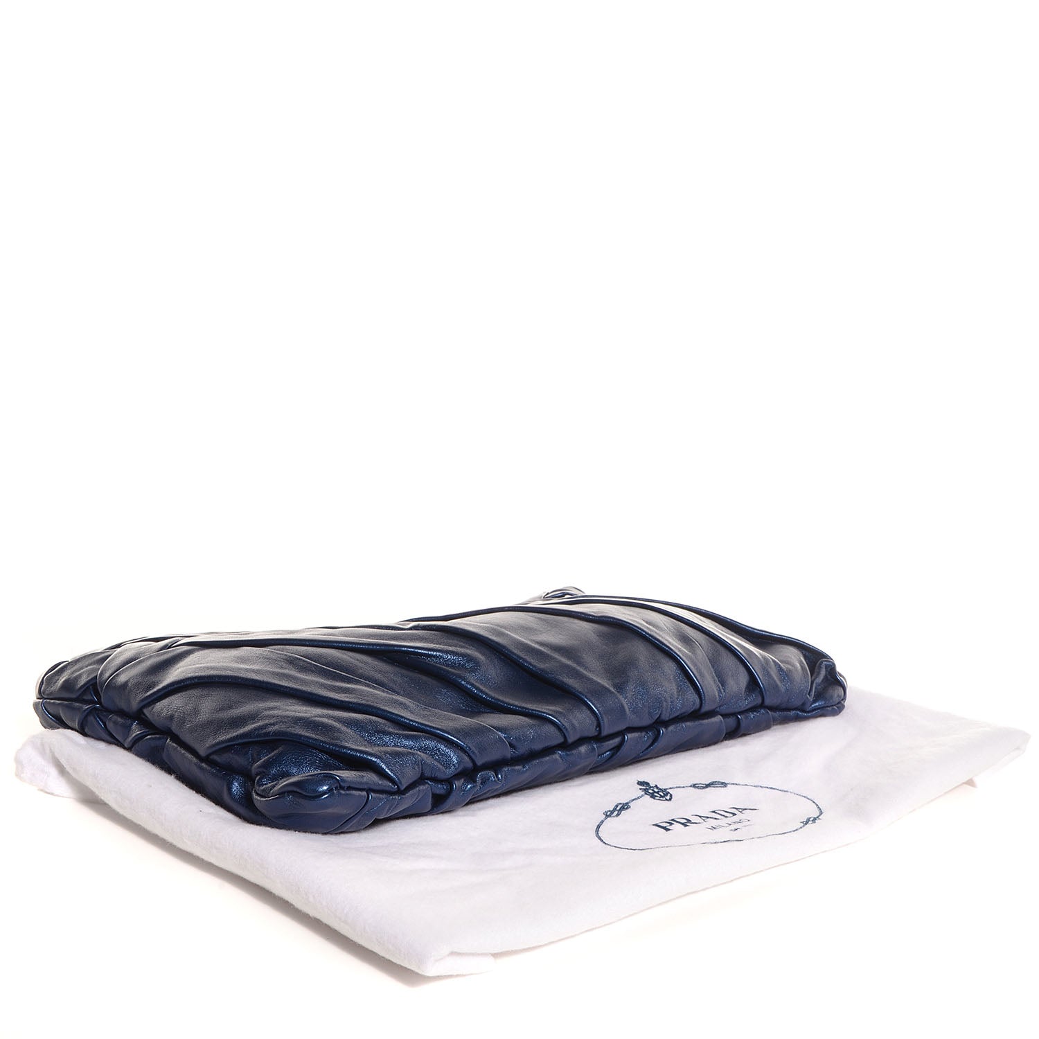 Prada Nappa Mordore Clutch Denim 4 of 9