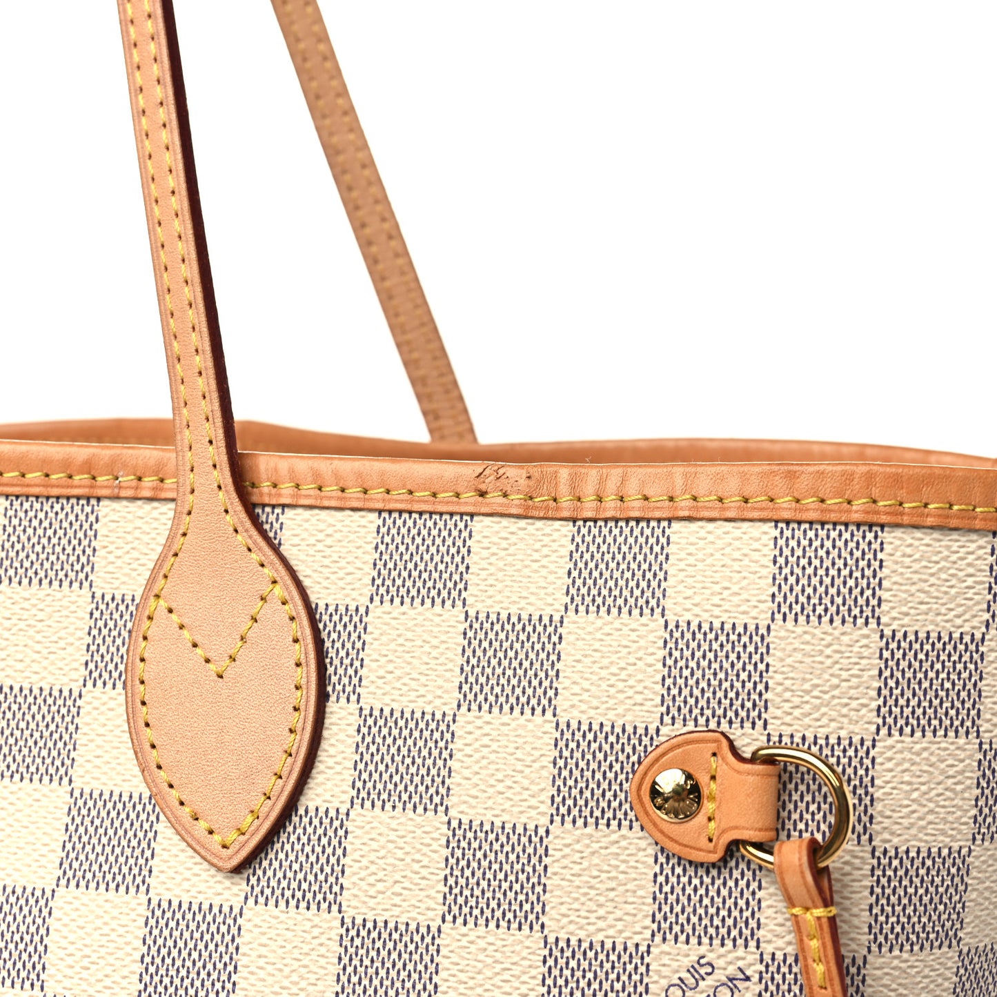 Damier Azur Neo Neverfull MM Rose Ballerine
