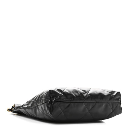 Chanel Shiny Calfskin Quilted Small Chanel 22 Black 5 of 11