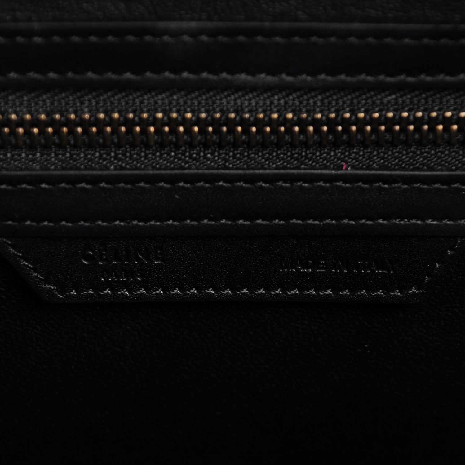 Celine Twill Smooth Calfskin Mini Luggage Dune Black 7 of 8