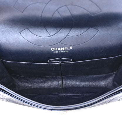 Chanel Aged Calfskin Quilted 2.55 Reissue 227 Flap Navy Blue 5 of 13