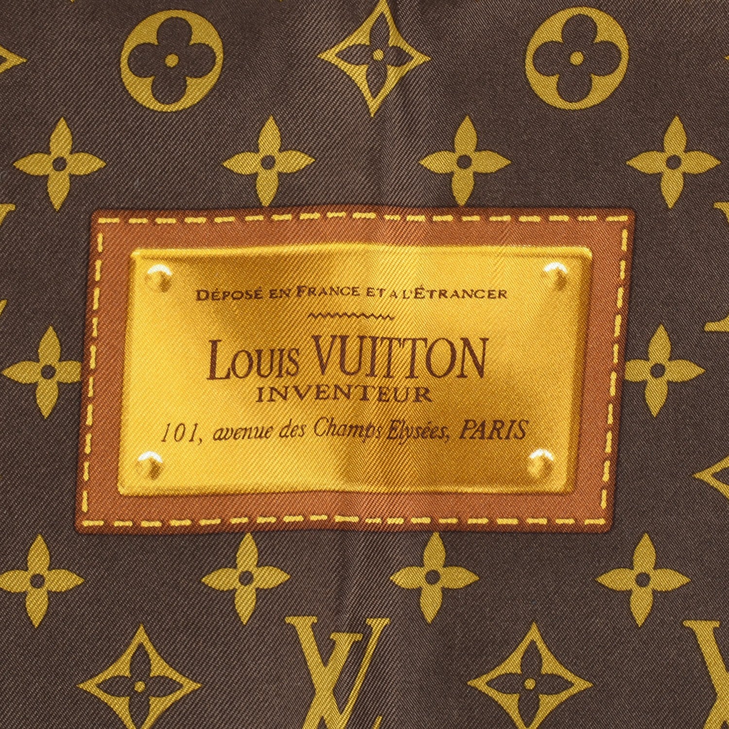 Louis Vuitton Silk Monogram Classic Square Scarf 5 of 5