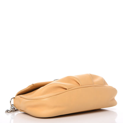 Fendi Vitello Flamingo Enamel Fendista Pouchette Crossbody Yellow 4 of 10