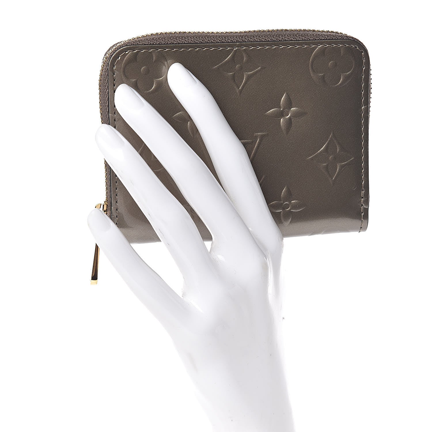 Louis Vuitton Vernis Zippy Coin Purse Champagne Metallise 2 of 7