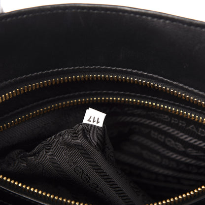 Prada Saffiano City Calf Medium Esplanade Tote Biliardo Black 8 of 15