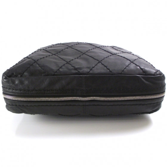 Lambskin Expandable Stitched Tote