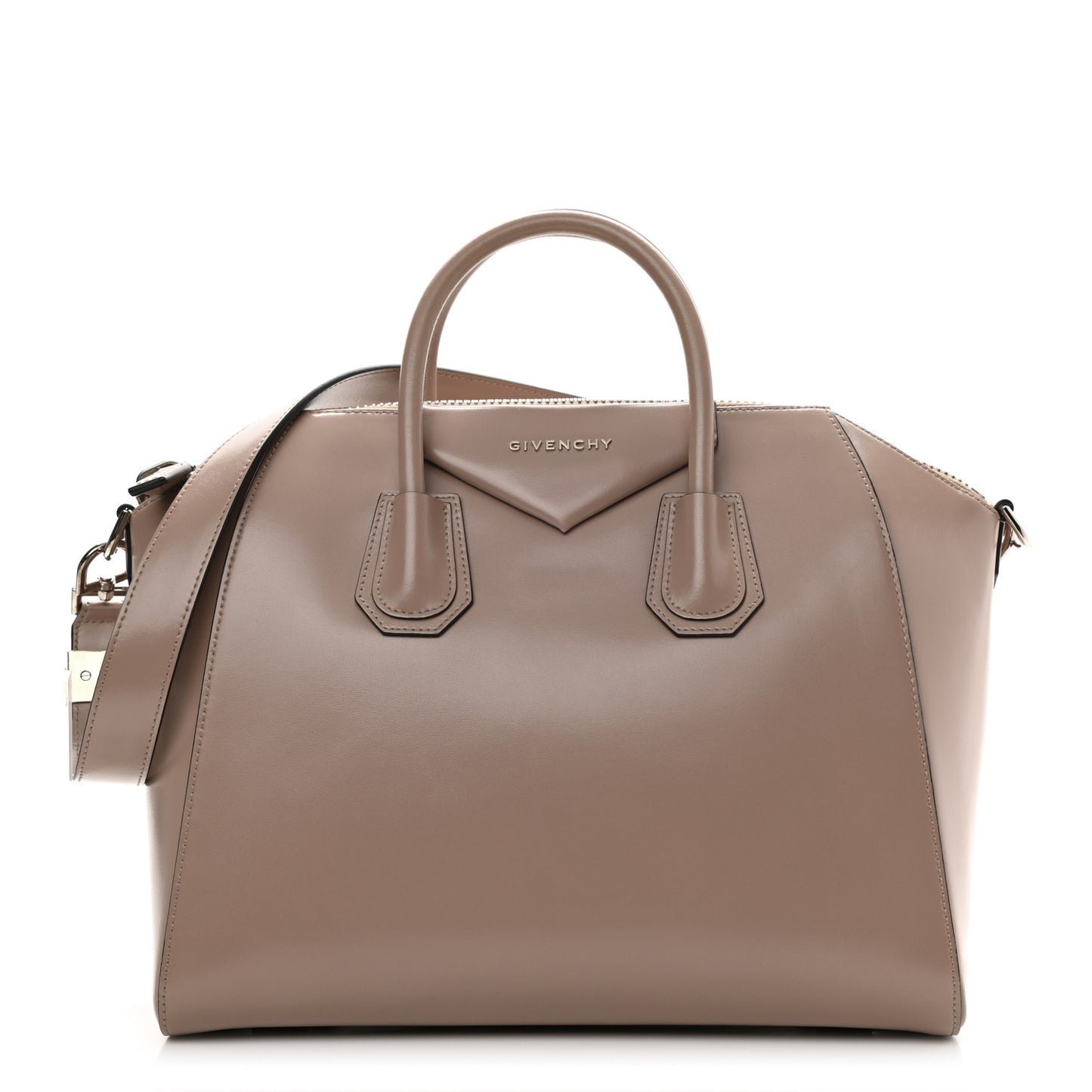 Shiny Lord Calfskin Medium Antigona Linen