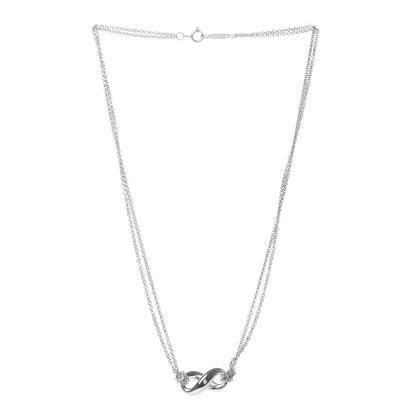 Tiffany Sterling Silver Figure 8 Pendant Necklace 3 of 5