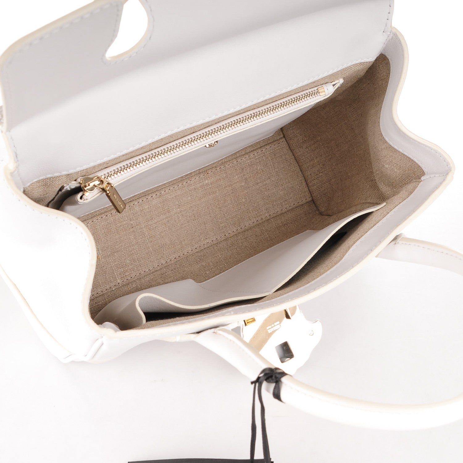 Versace Calfskin Medium Palazzo Empire Bag White 5 of 8