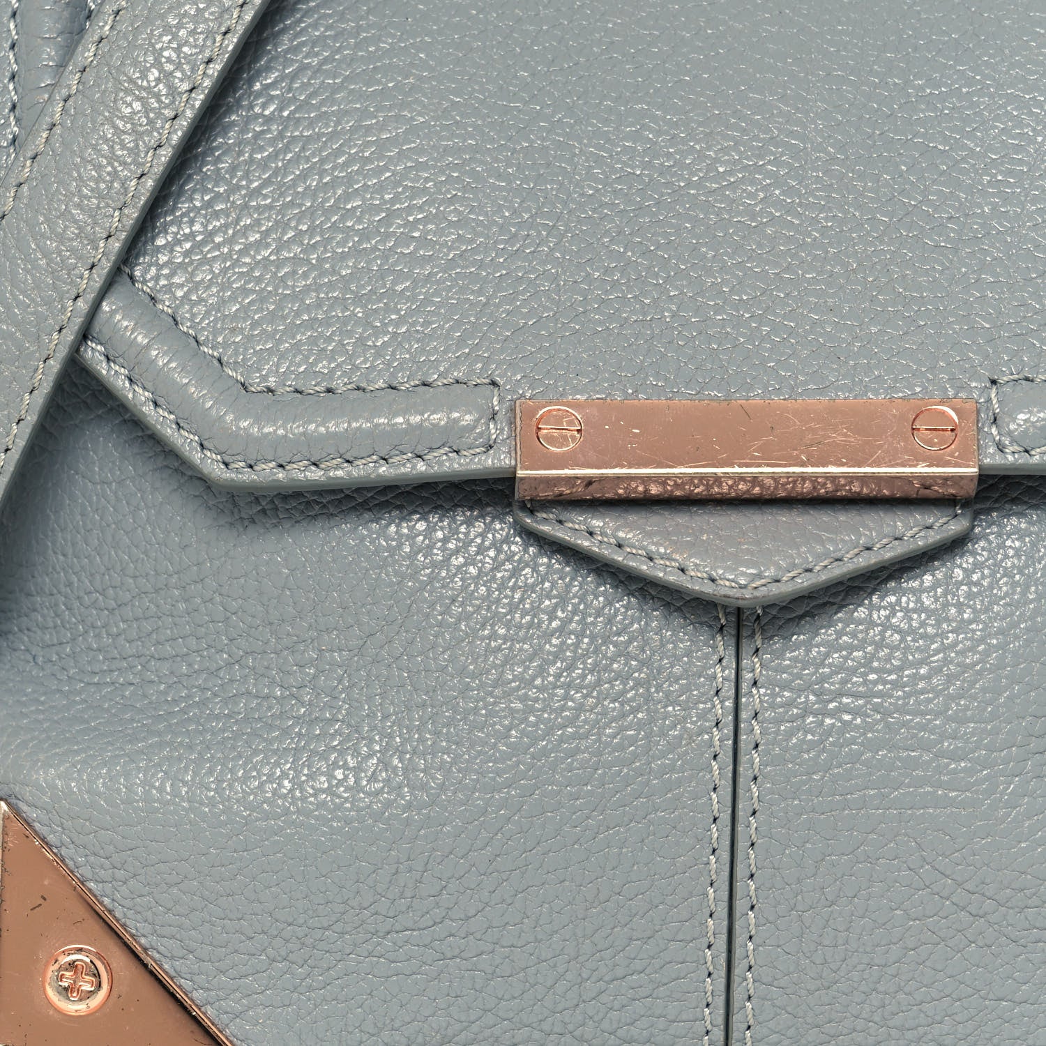 Alexander Wang Calfskin Small Marion Tote Mercury Rose Gold Hardware 7 of 14