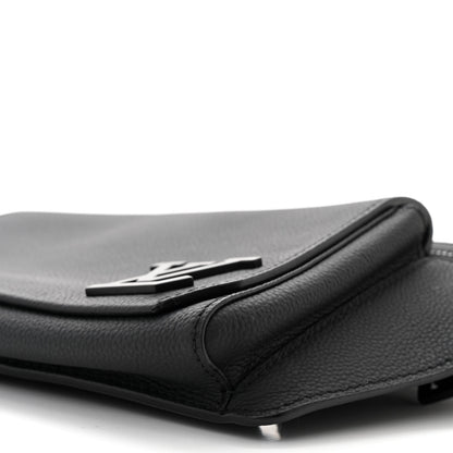 Louis Vuitton Grained Calfskin Aerogram Takeoff Slingbag Black 9 of 10