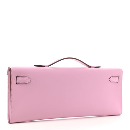 Hermes Swift Kelly Cut Clutch Pochette Mauve Sylvestre 3 of 8
