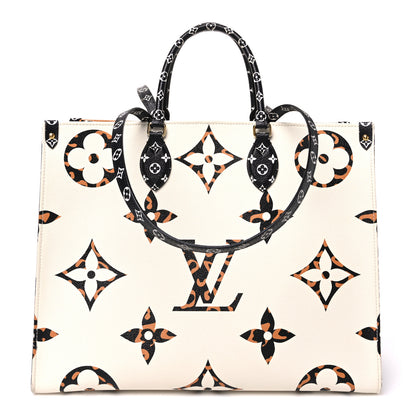 Louis Vuitton Monogram Giant Jungle Onthego GM Ivory 1 of 11