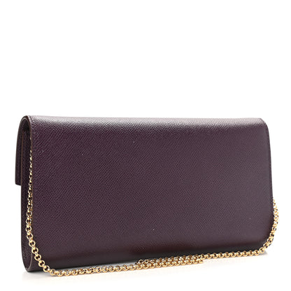 Salvatore Ferragamo Hammered Calfskin Gancini Icona Mini Bag Blackberry 5 of 17