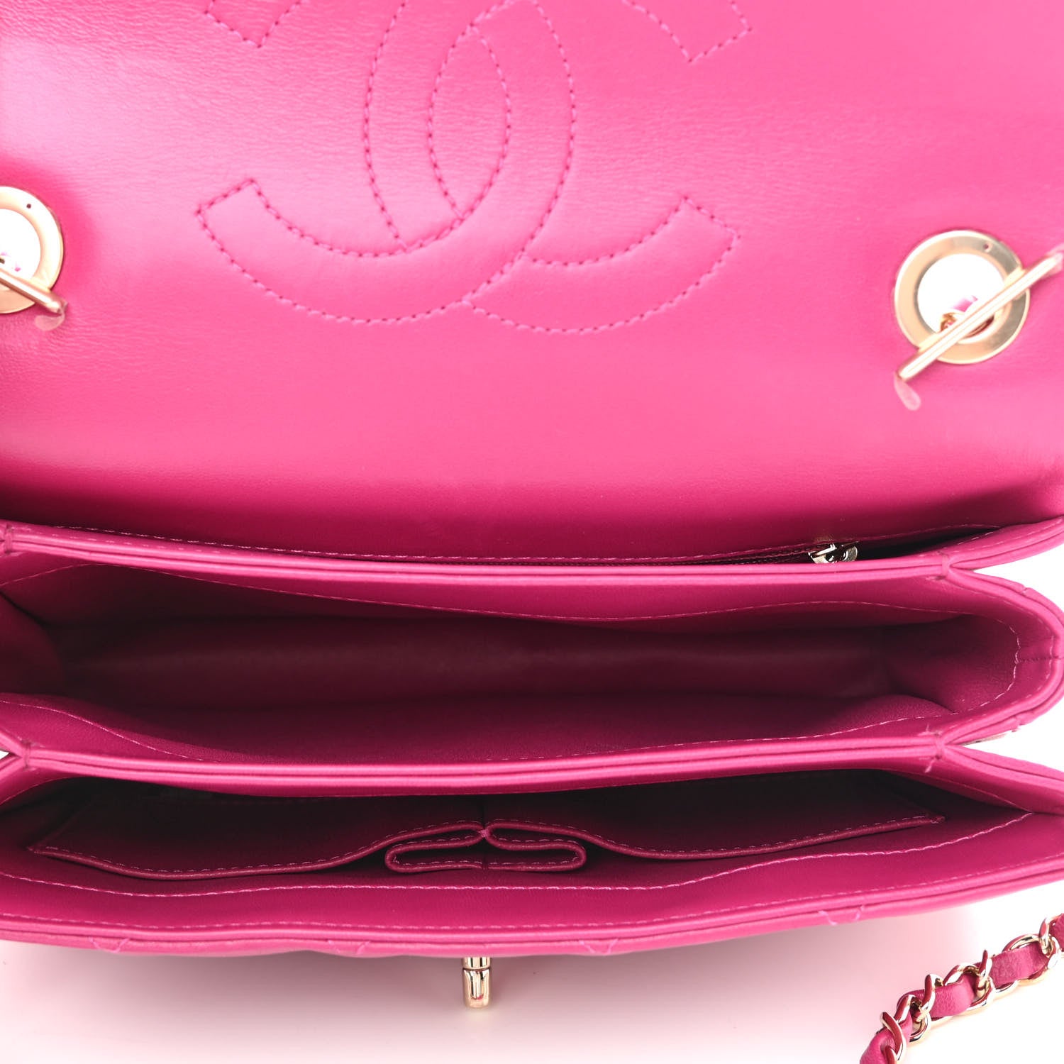 Chanel Lambskin Quilted Small Trendy CC Flap Dual Handle Bag Pink 5 of 10