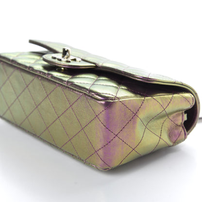 Chanel Iridescent Lambskin Quilted Mini Rectangular Flap Purple 9 of 10
