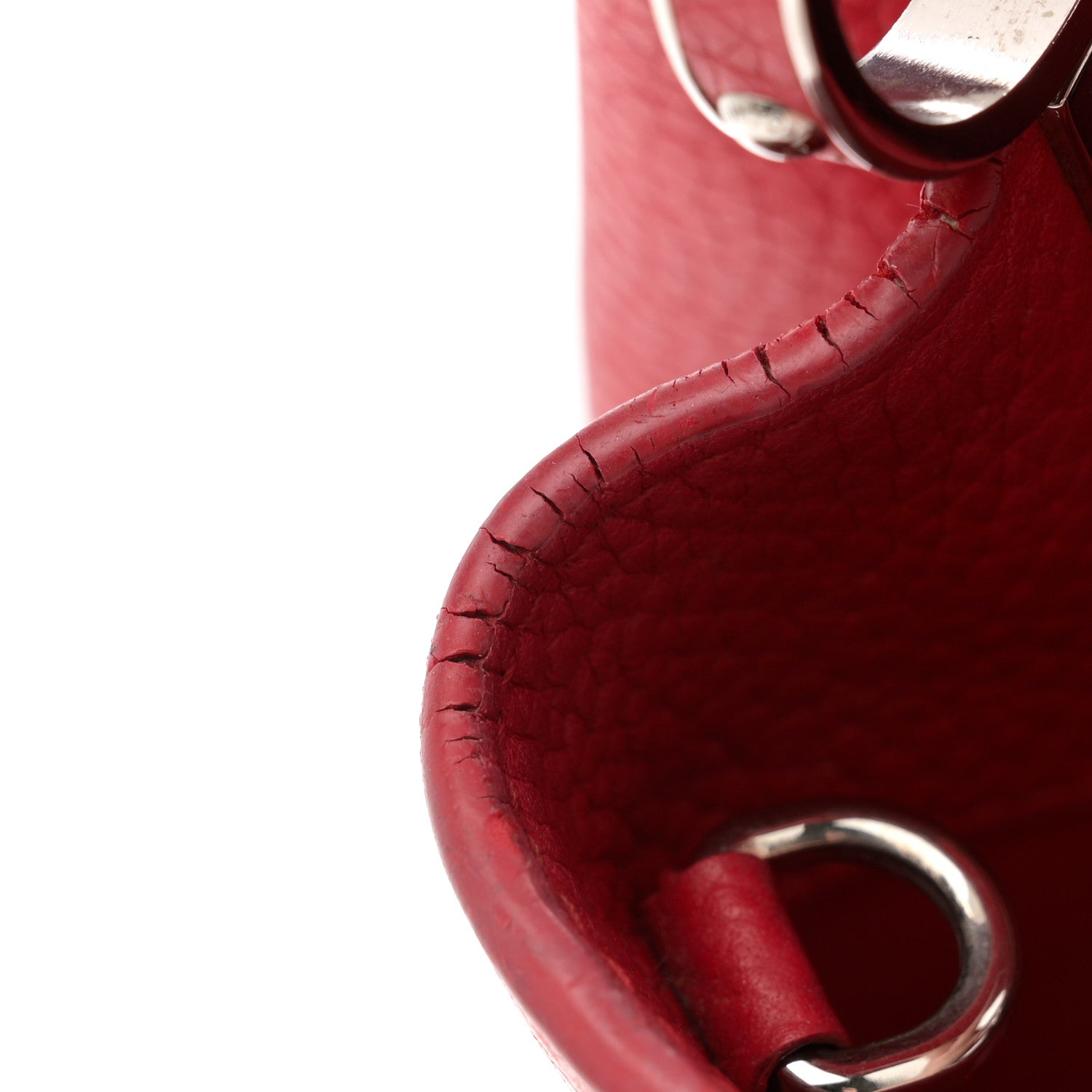 Louis Vuitton Taurillon Capucines BB Rubis 11 of 16