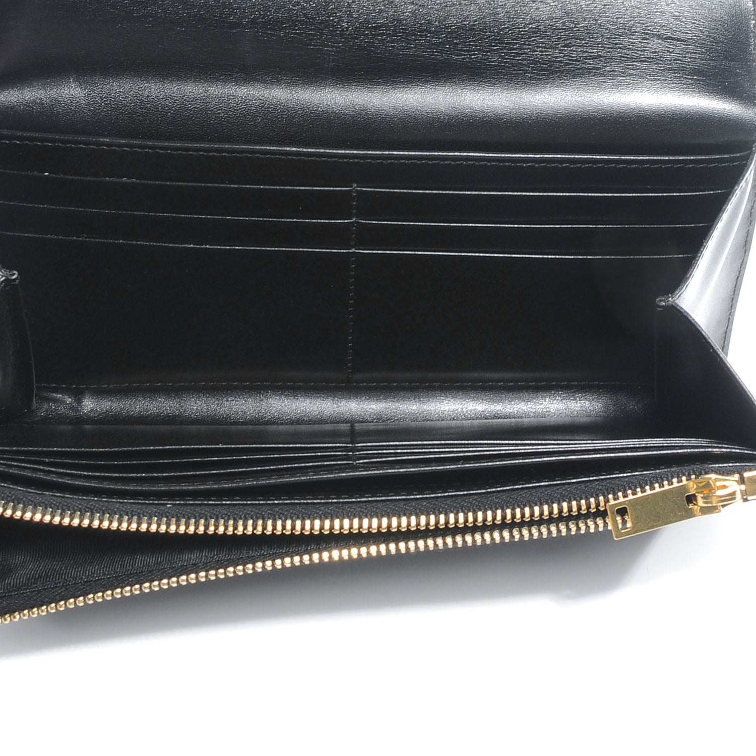 Saint Laurent Leather Classic Large Flap Wallet Black 7 of 8
