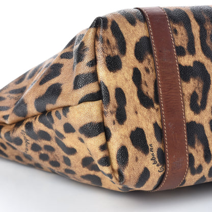 Dolce & Gabbana Coated Canvas Leopard Print Tote 8 of 14