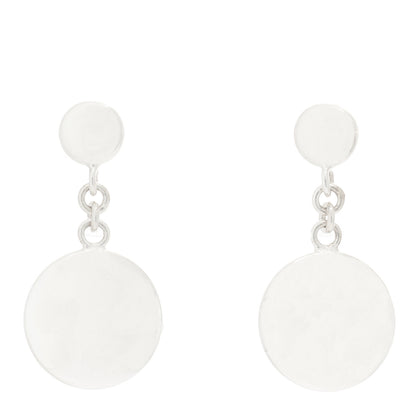 Tiffany Sterling Silver Round Drop Earrings 1 of 5