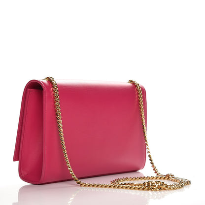 Saint Laurent Smooth Calfskin Medium Classic Monogram Kate Tassel Satchel Fuchsia 3 of 7