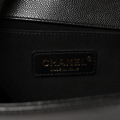 Chanel Caviar Quilted Medium Boy Flap Black 6 of 11