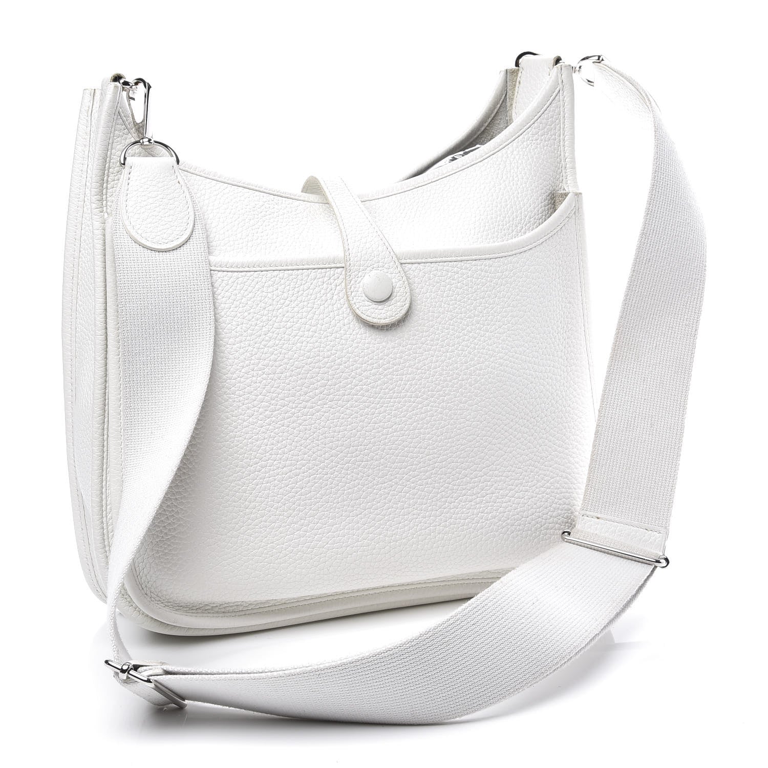 Hermes Taurillon Clemence Evelyne III PM White 2 of 20