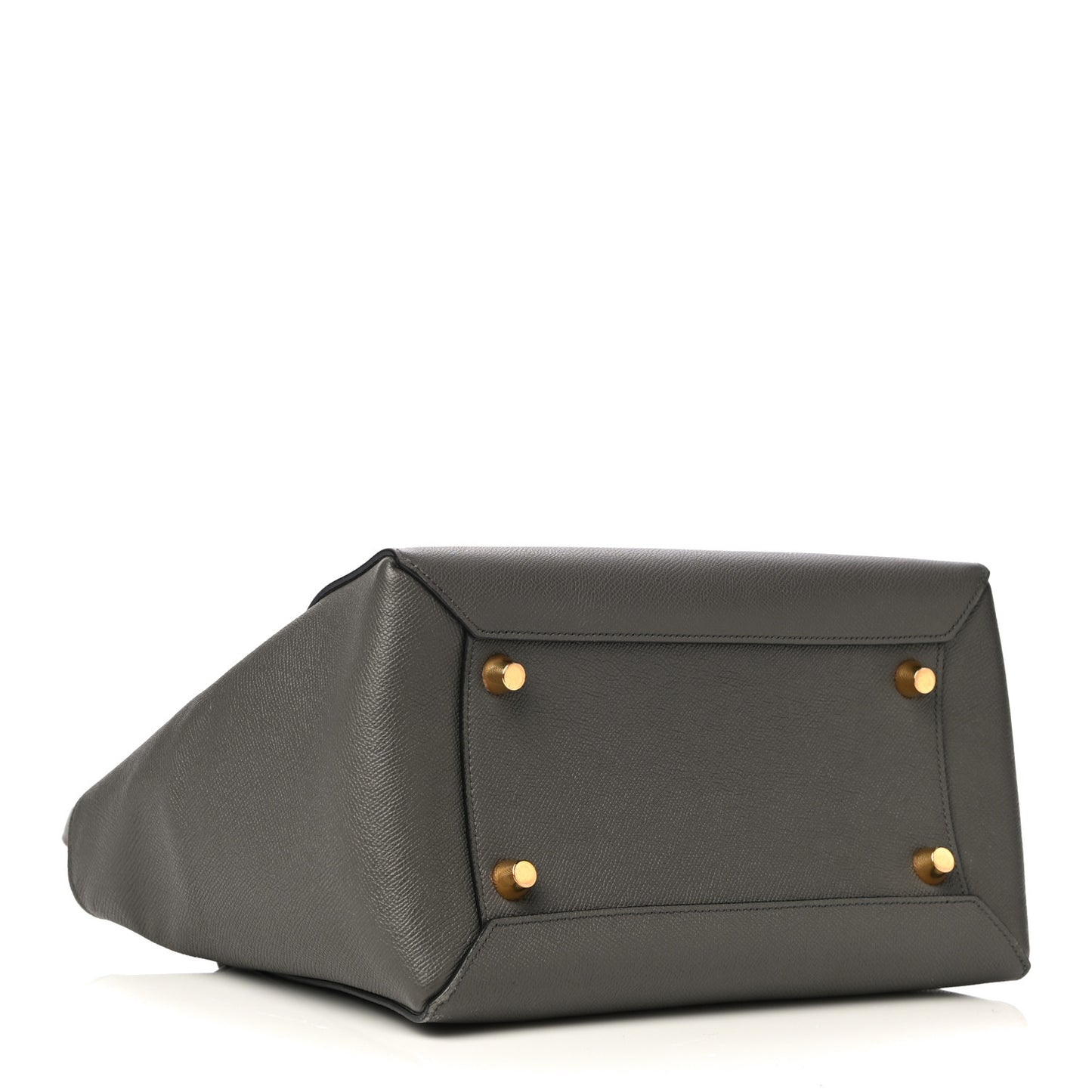 Grained Calfskin Mini Belt Bag Grey