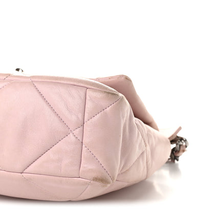Chanel Lambskin Quilted Large Chanel 19 Flap Light Pink 9 of 15