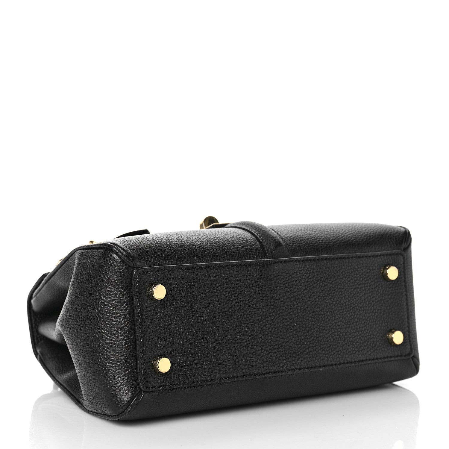 Celine Grained Calfskin Small 16 Top Handle Bag Black 3 of 8