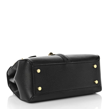 Celine Grained Calfskin Small 16 Top Handle Bag Black 3 of 8