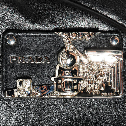 Prada Soft Calf Shoulder Bag Nero Black 10 of 10