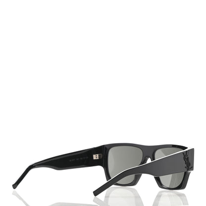 Saint Laurent Acetate Square Sunglasses SL M17 Black 4 of 9