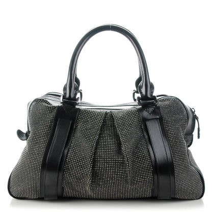 Burberry Prorsum Calfskin Studded Knight Satchel Black 1 of 7