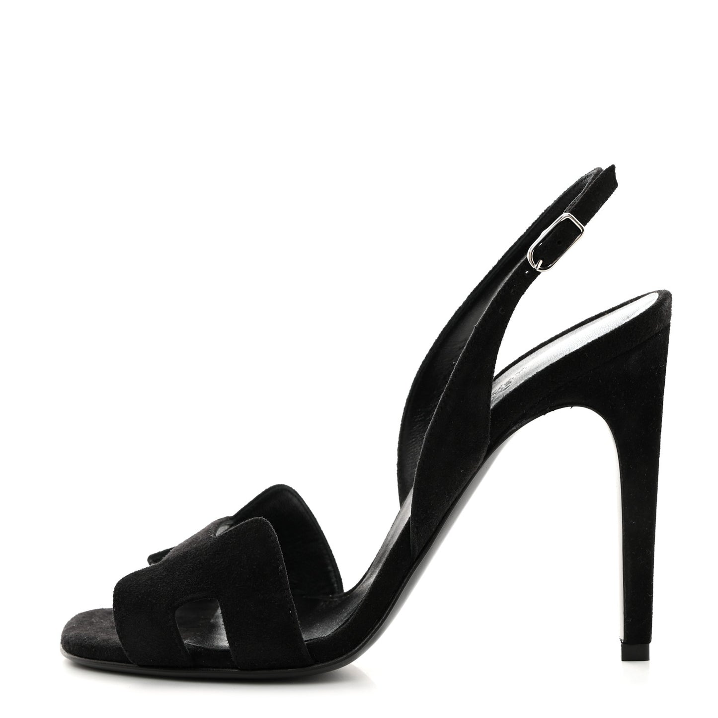 Suede Goatskin Heden 80 Sandals 38 Black
