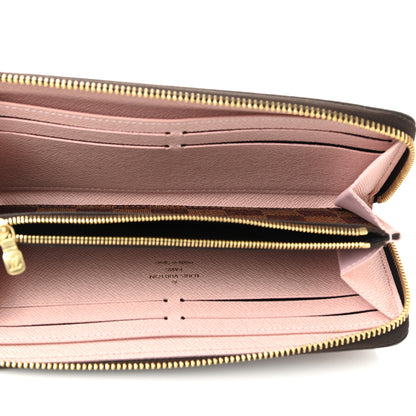 Louis Vuitton Damier Ebene Clemence Wallet Rose Ballerine 5 of 7