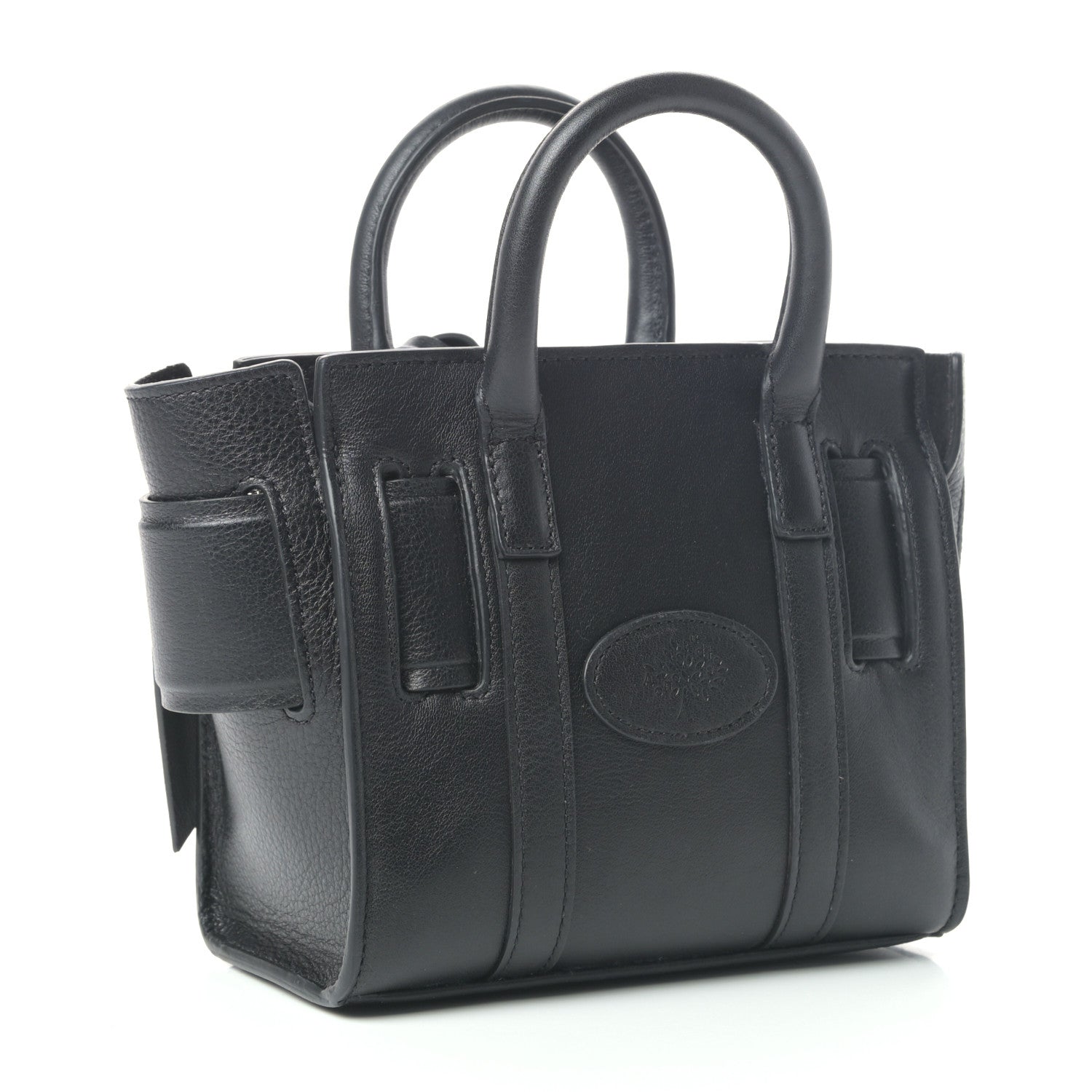 Mulberry x ACNE STUDIOS Grained Calfskin Musubi Bayswater Satchel Black 3 of 9