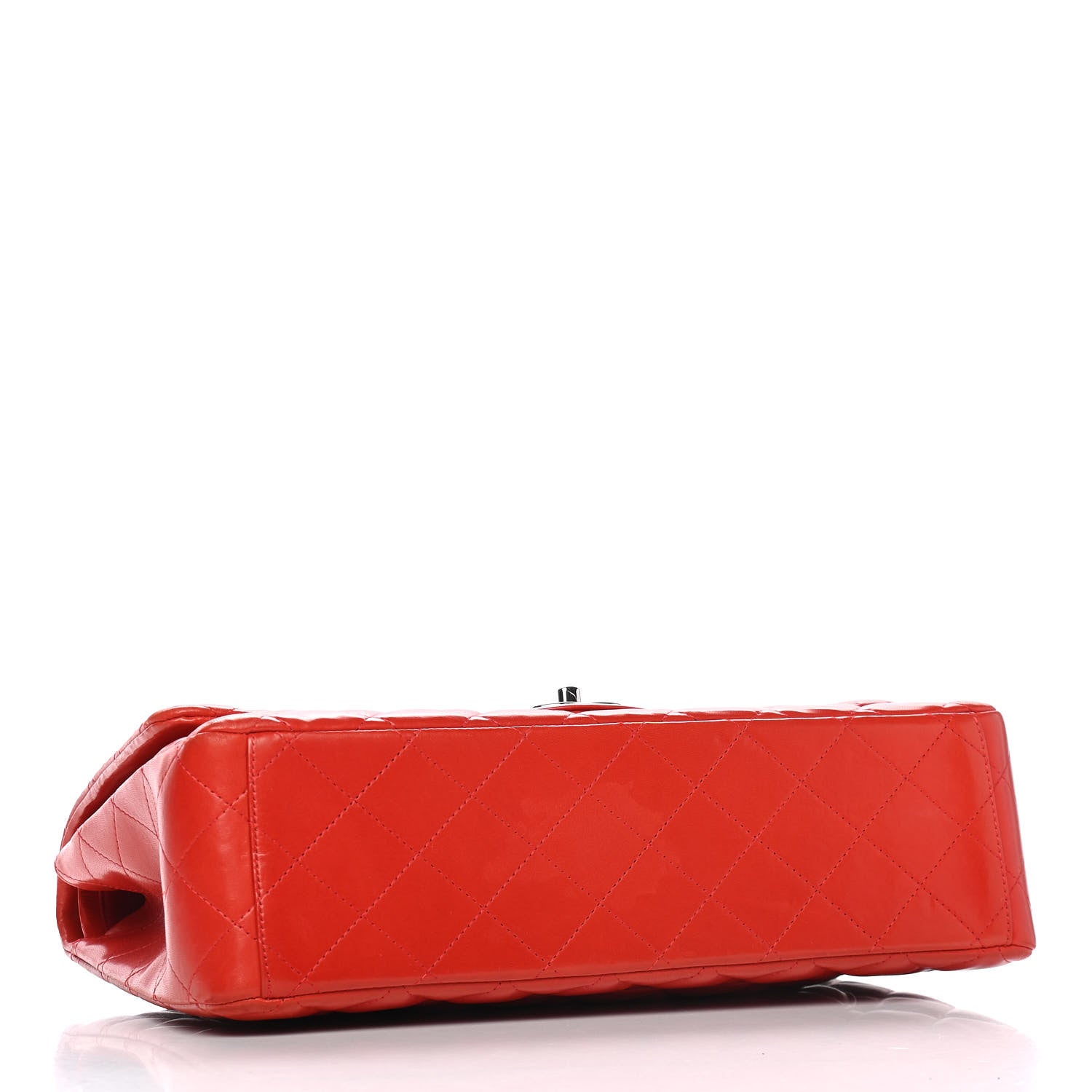 Chanel Lambskin Quilted Maxi Double Flap Red 4 of 9