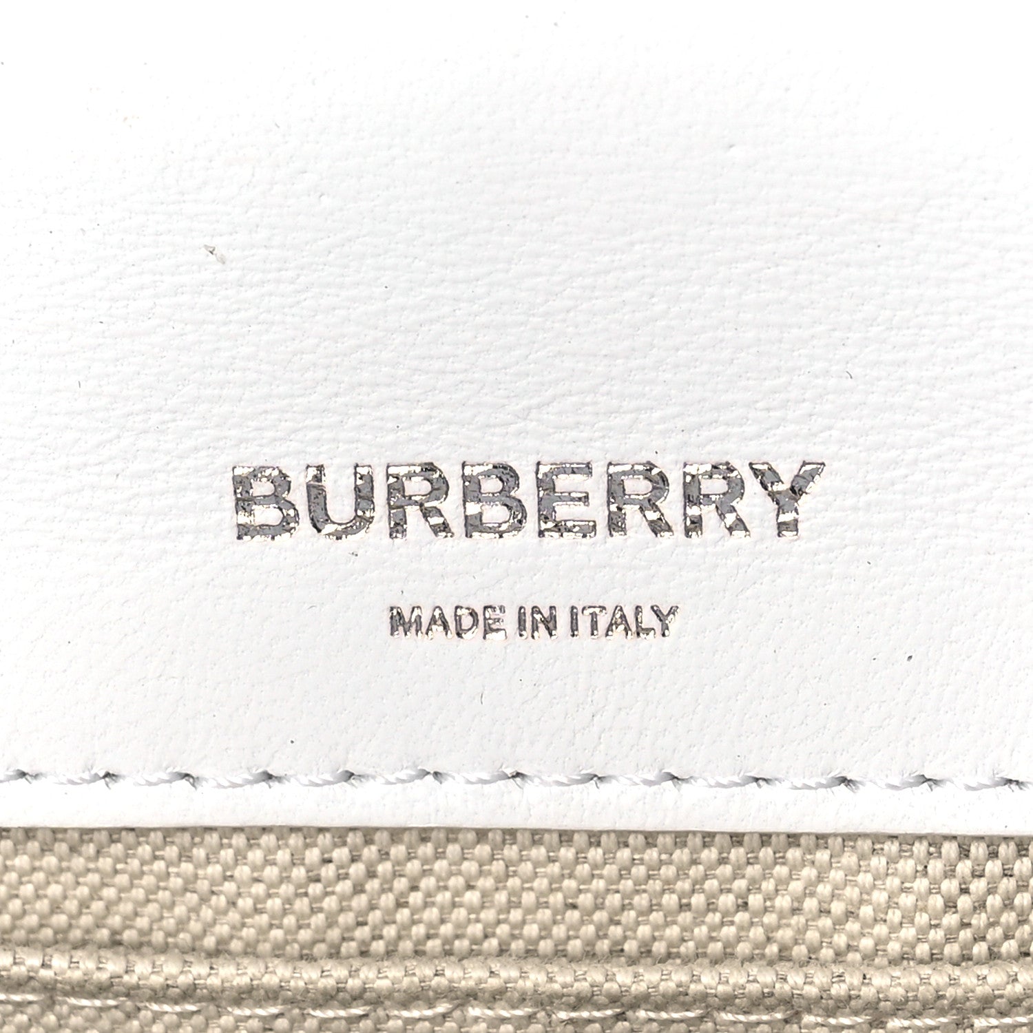 Burberry Woven Calfskin Mini Latticed Lola Bag Black White 6 of 10