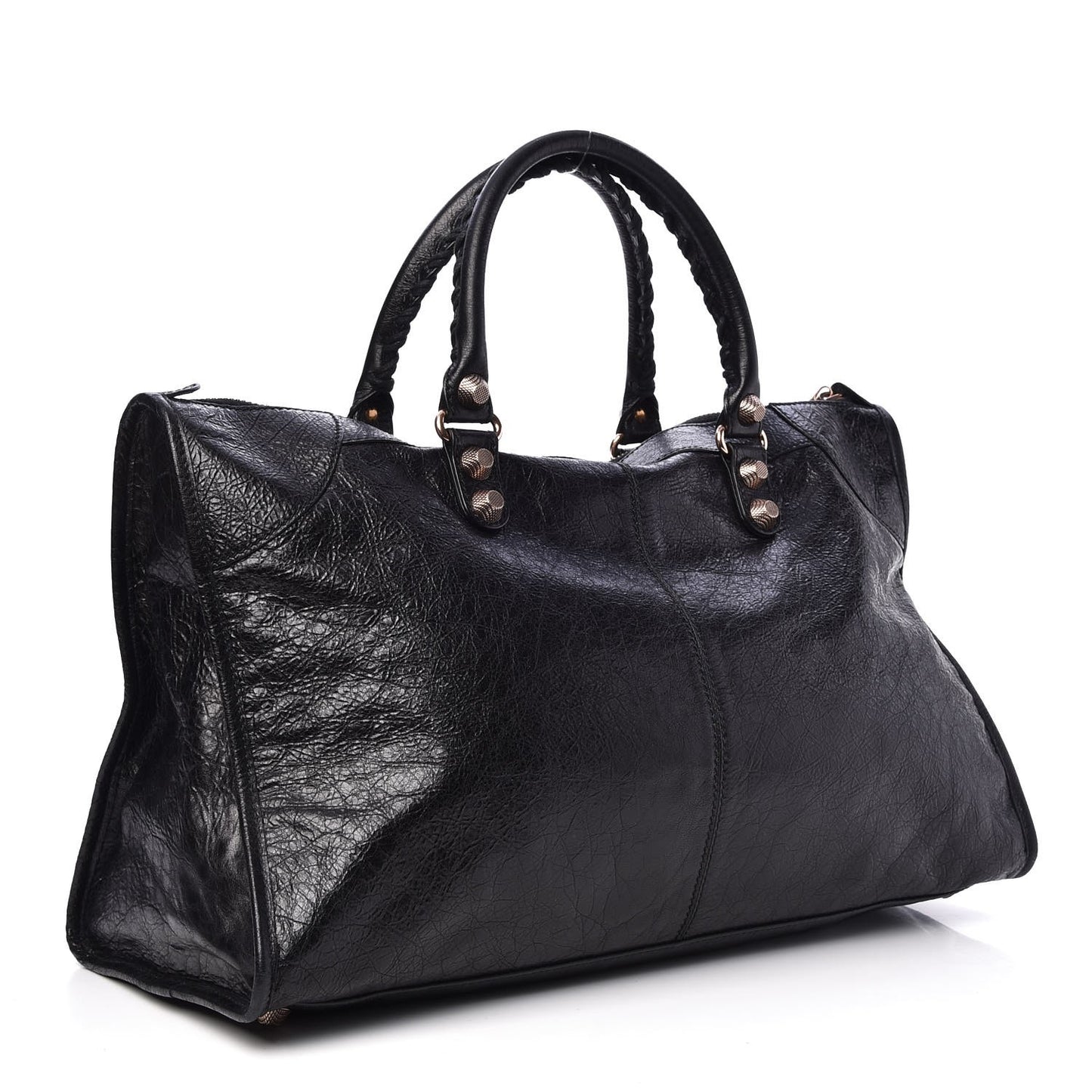 Agneau Giant 12 Rose Gold Hardware Work Black