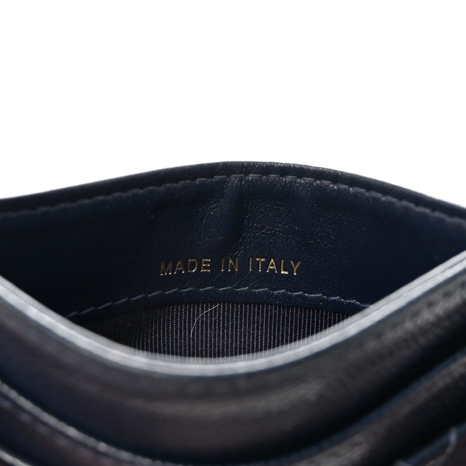 Chanel Caviar Quilted Card Holder Navy 7 of 9